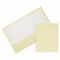 JAM Paper 9.5" x 11.5" Glossy Ivory 2 Pocket School Presentation Folders, 12ct.